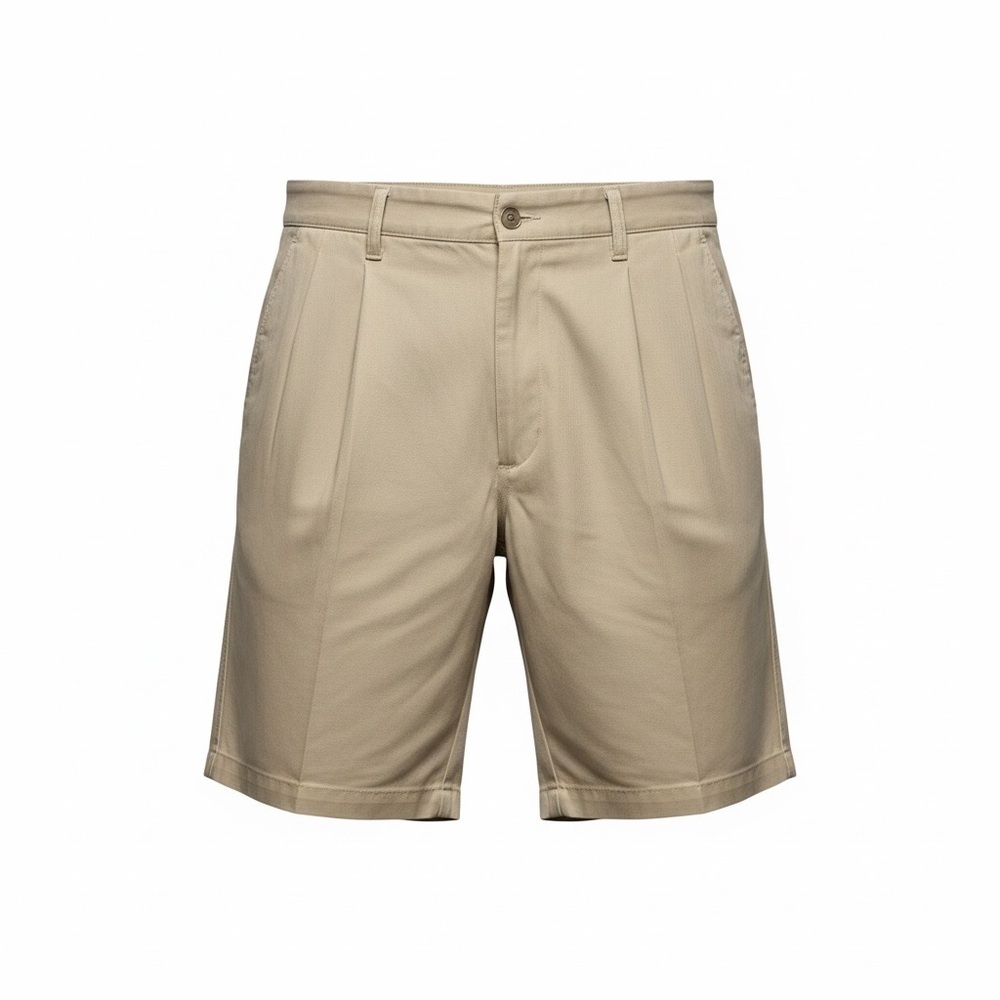 Dockers Men's Khaki Flat Front Shorts